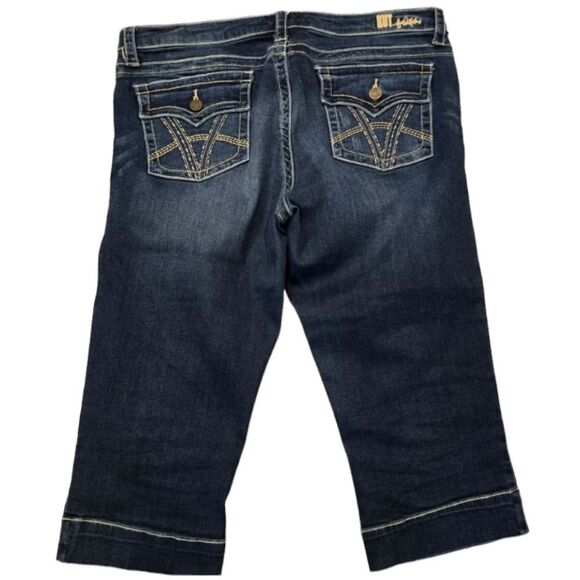 KUT From Kloth Womens Crop Jeans Size 12 Blue Nicole Stretch Denim - Picture 2 of 7